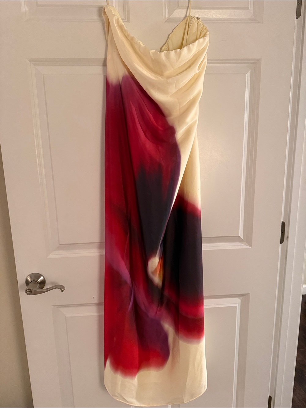 Abercrombie & Fitch Yellow Floral Maxi Dress with Watercolor Print